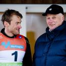 31. januar: Kong Harald følger NM på Røros: 15 kilometer skiathlon for kvinner og 30 kilometer skiatholon for menn. Det er Petter Northug som tar seieren på herresiden. Foto: Jon Olav Nesvold / NTB scanpix